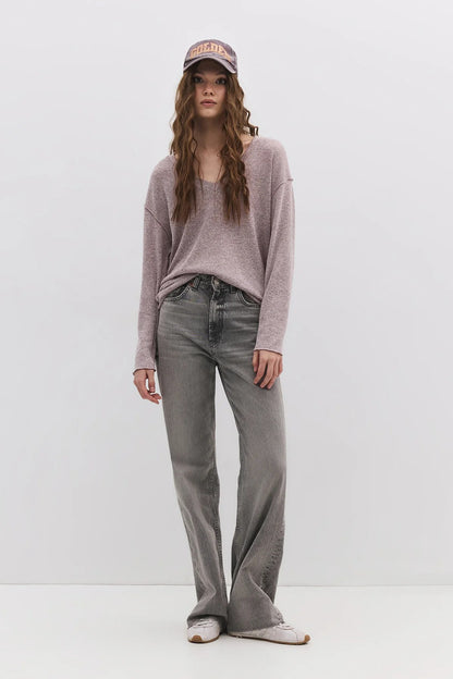 Bluse mit V-Ausschnitt