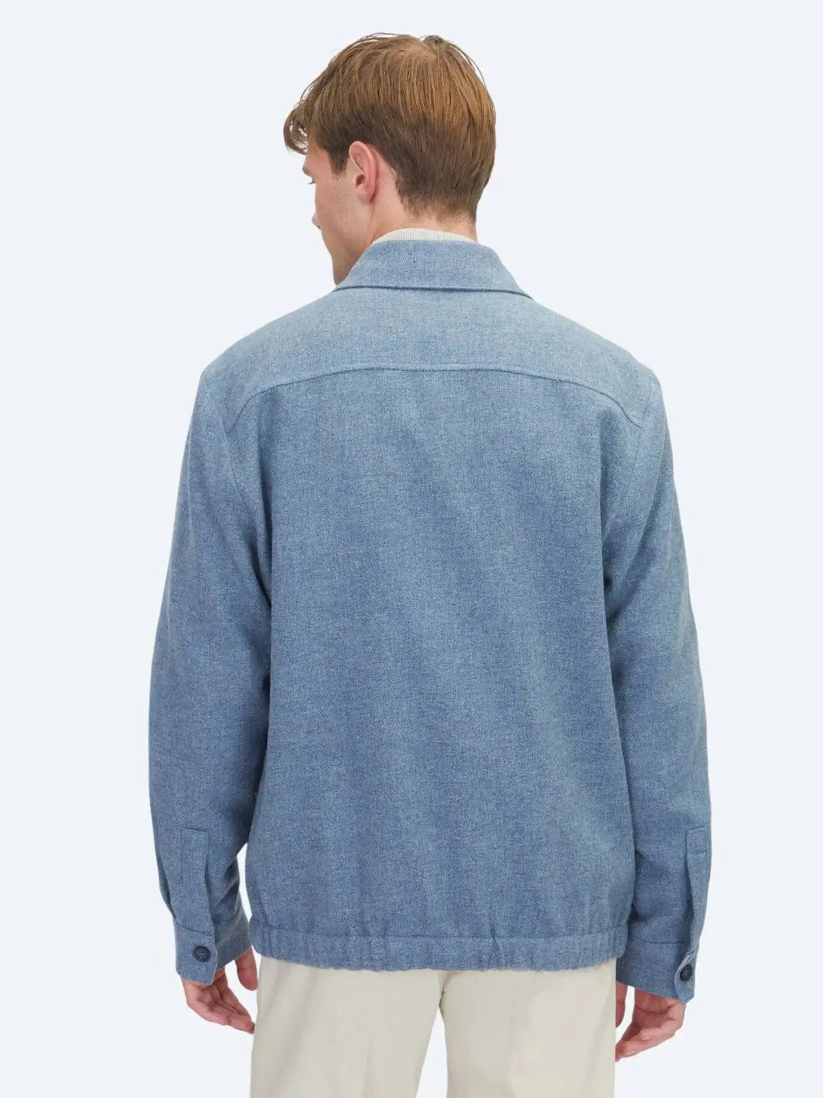 Blaues Overshirt