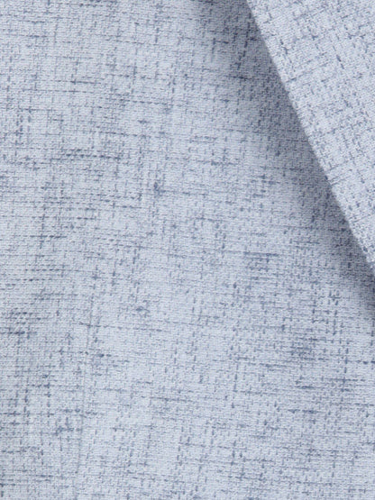 Blau gemusterte Leinenjacke Regular Fit