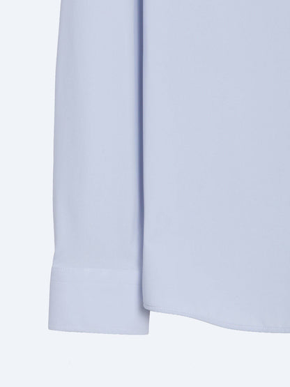 Blaues Freizeit Strickshirt Regular Fit