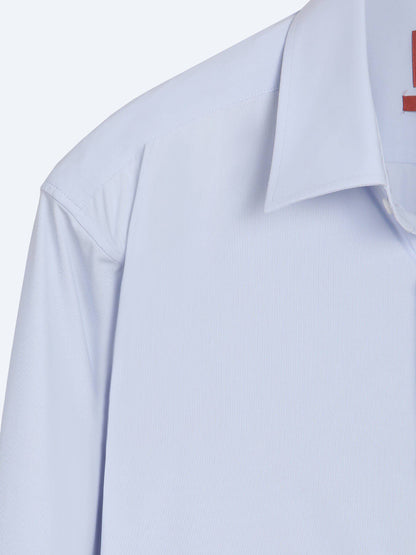 Blaues Freizeit Strickshirt Regular Fit