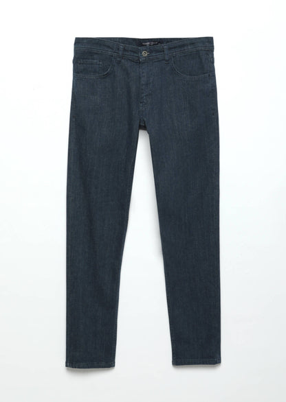 Schmal geschnittene Jeans aus Denim-Baumwollmischung