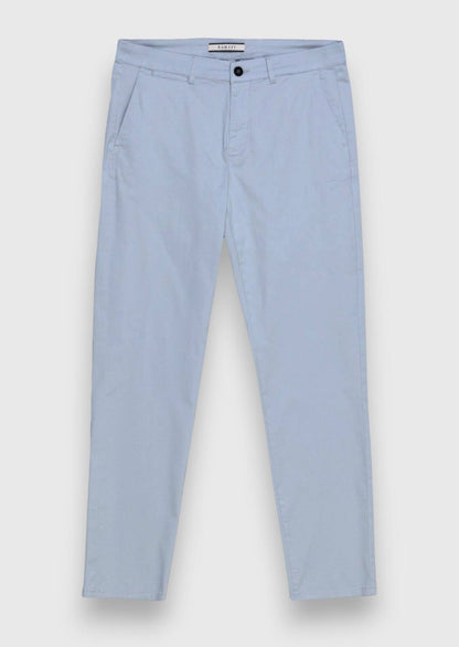 Blaue Webung Regular Fit Baumwollhose