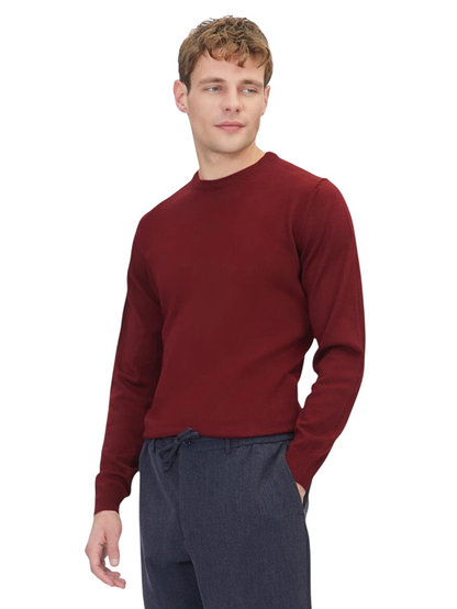 Burgunder Strickpullover