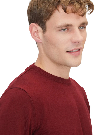 Burgunder Strickpullover