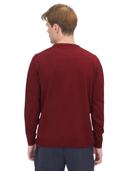 Burgunder Strickpullover