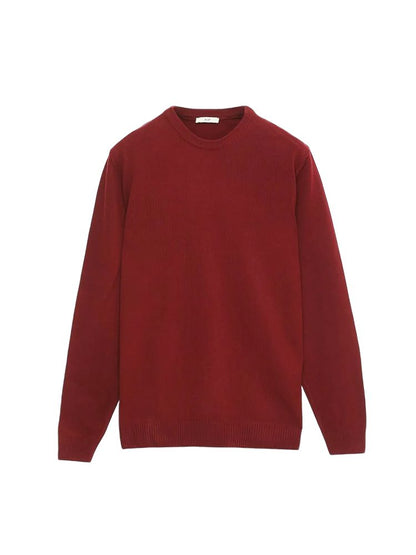 Burgunder Strickpullover