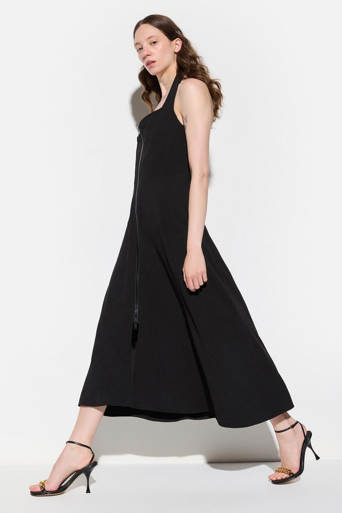 Midikleid mit Reißverschluss