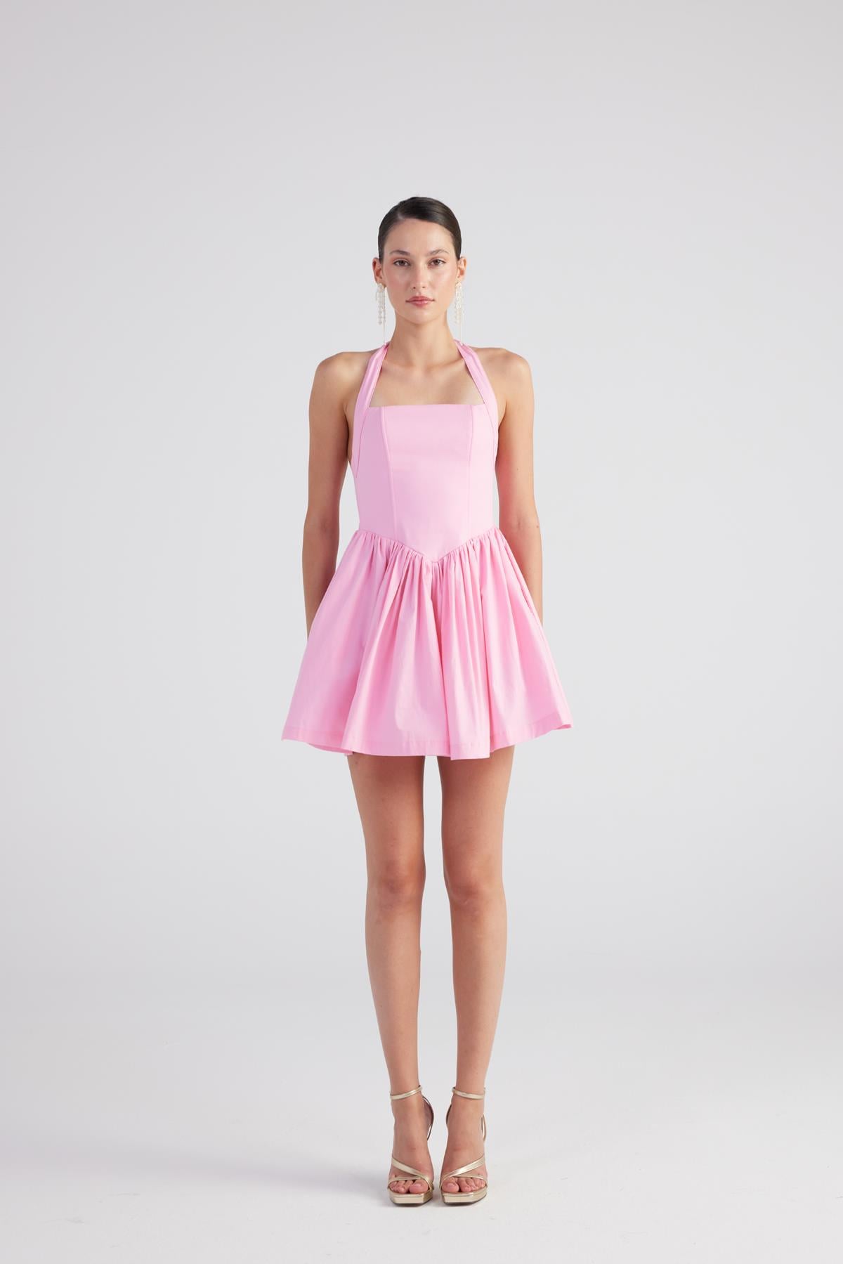 Mini Teresa Kleid mit abnehmbaren Trägern