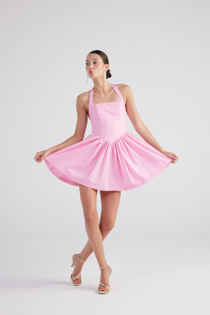 Mini Teresa Kleid mit abnehmbaren Trägern