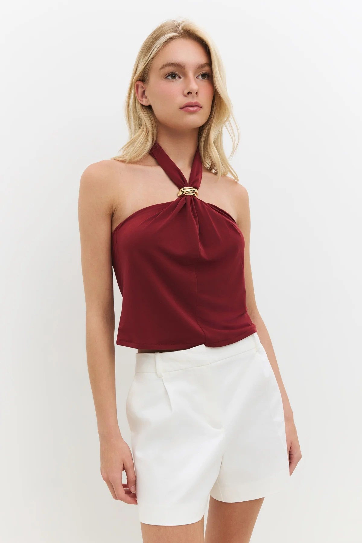 Neckholder-Bluse