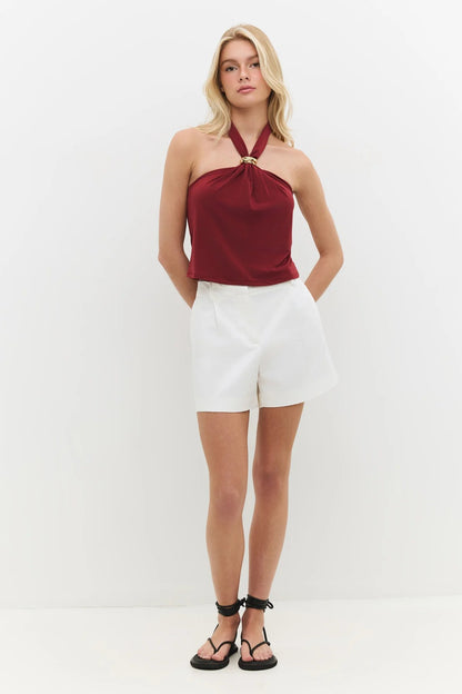 Neckholder-Bluse