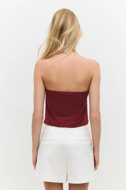 Neckholder-Bluse