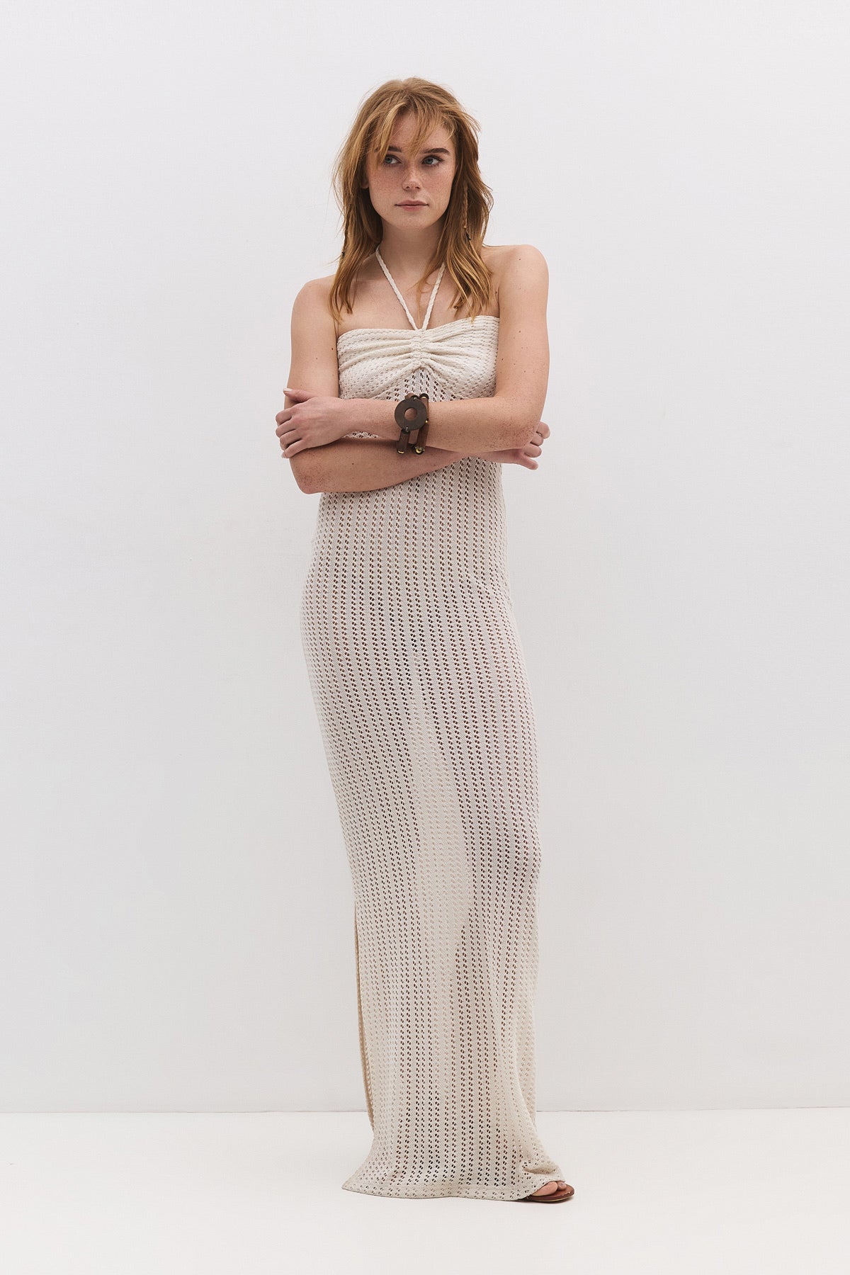 Neckholder-Maxikleid