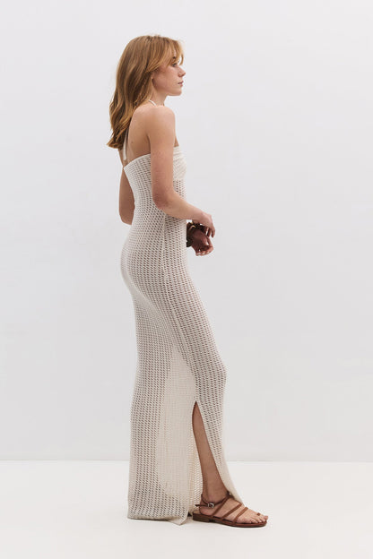 Neckholder-Maxikleid