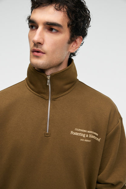 BRAM Herren Halbzip Sweatshirt