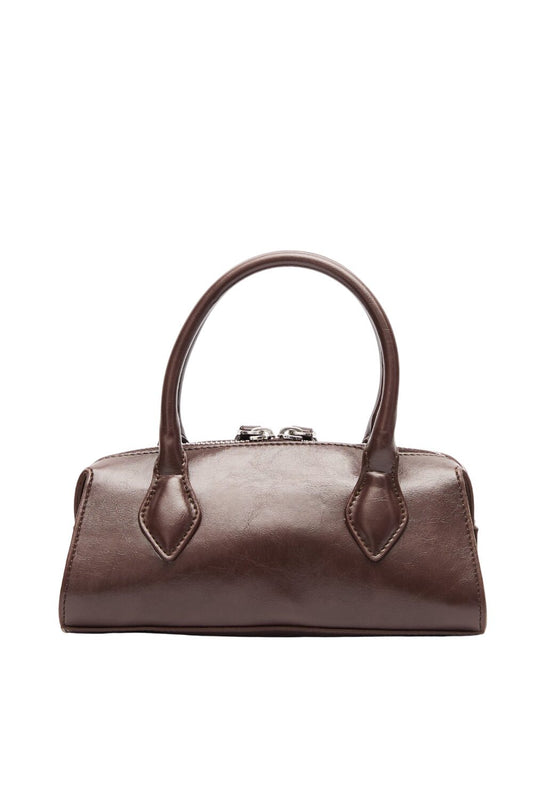 Braune Leder Polo Mini Tasche