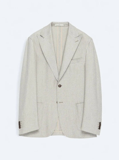 Braun Karierte Modern Fit Jacke