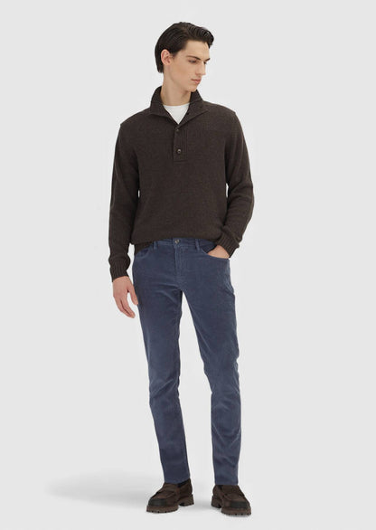 Braunes Strick-Sweatshirt