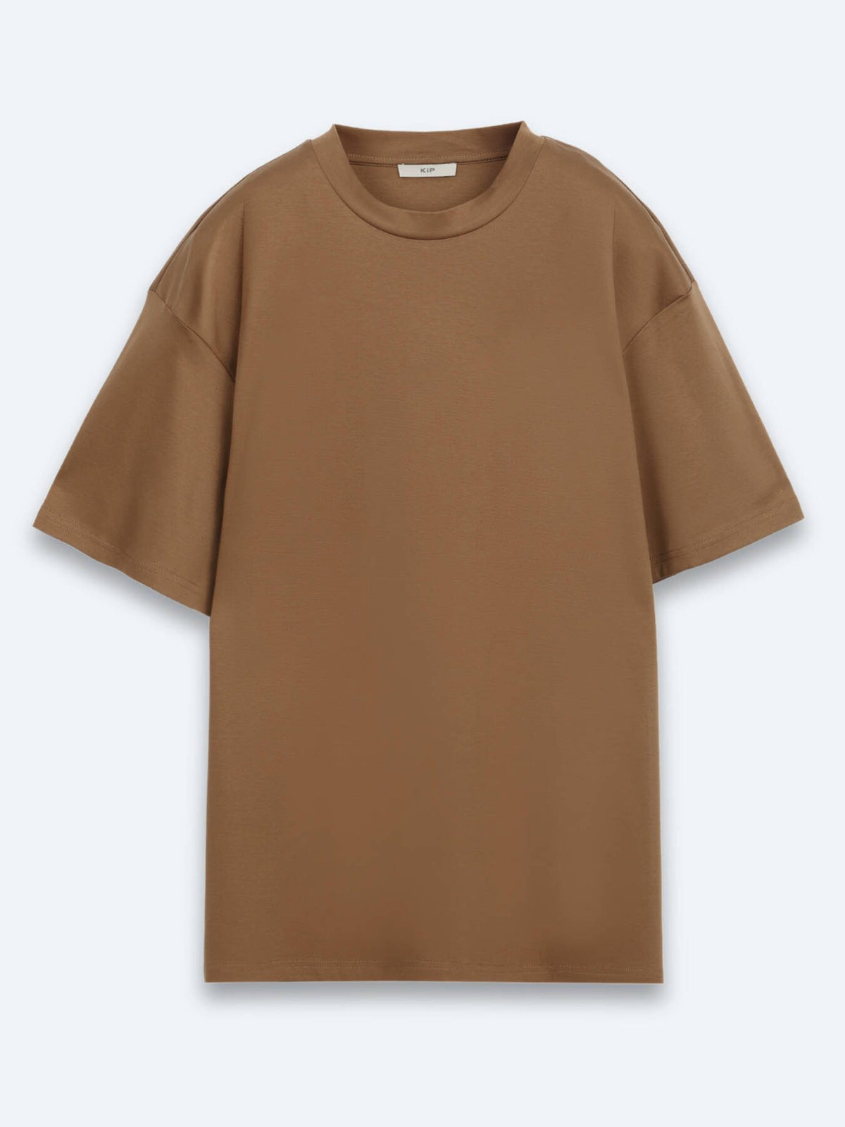 Braunes schlichtes 100% Baumwoll-T-Shirt