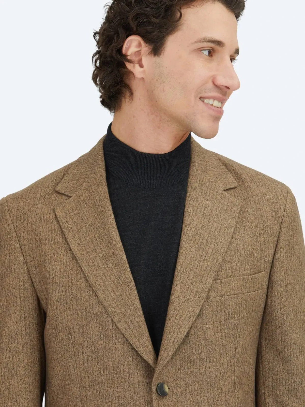 Braun Bedruckte Modern Fit Jacke