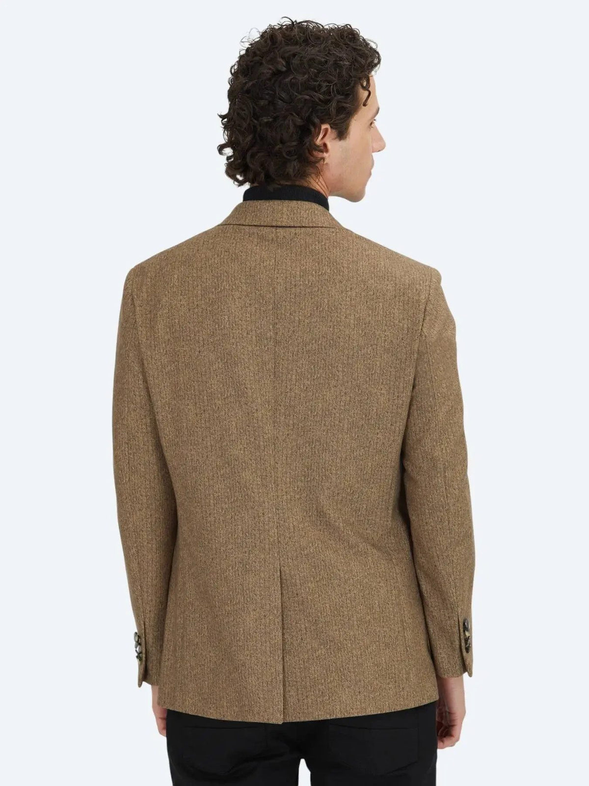 Braun Bedruckte Modern Fit Jacke