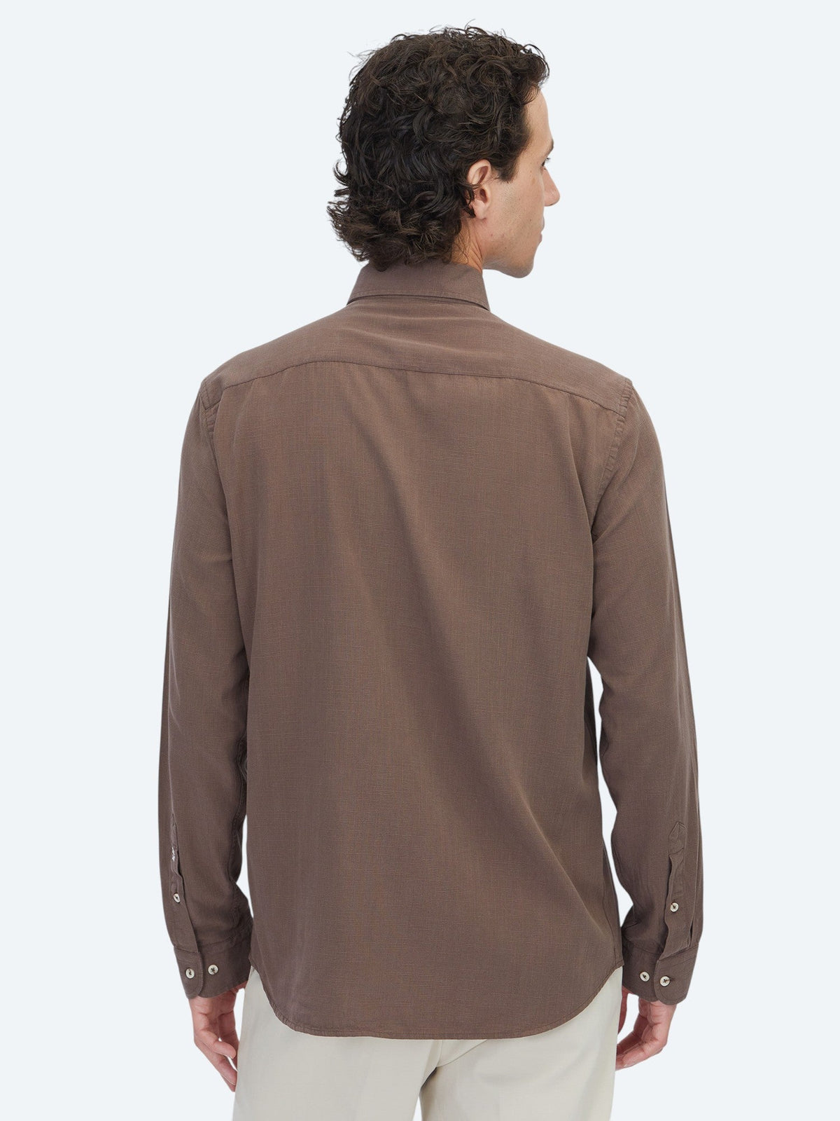 KİP Braun Regular Fit Casual Baumwollhemd