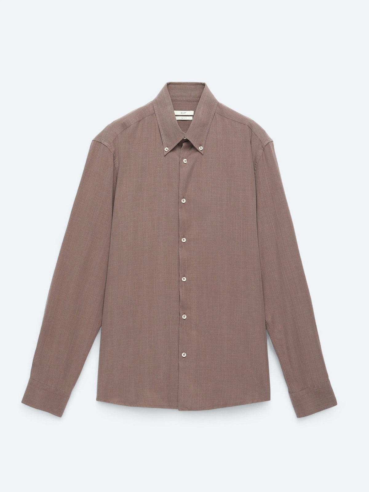 Braun Regular Fit Casual Baumwollhemd