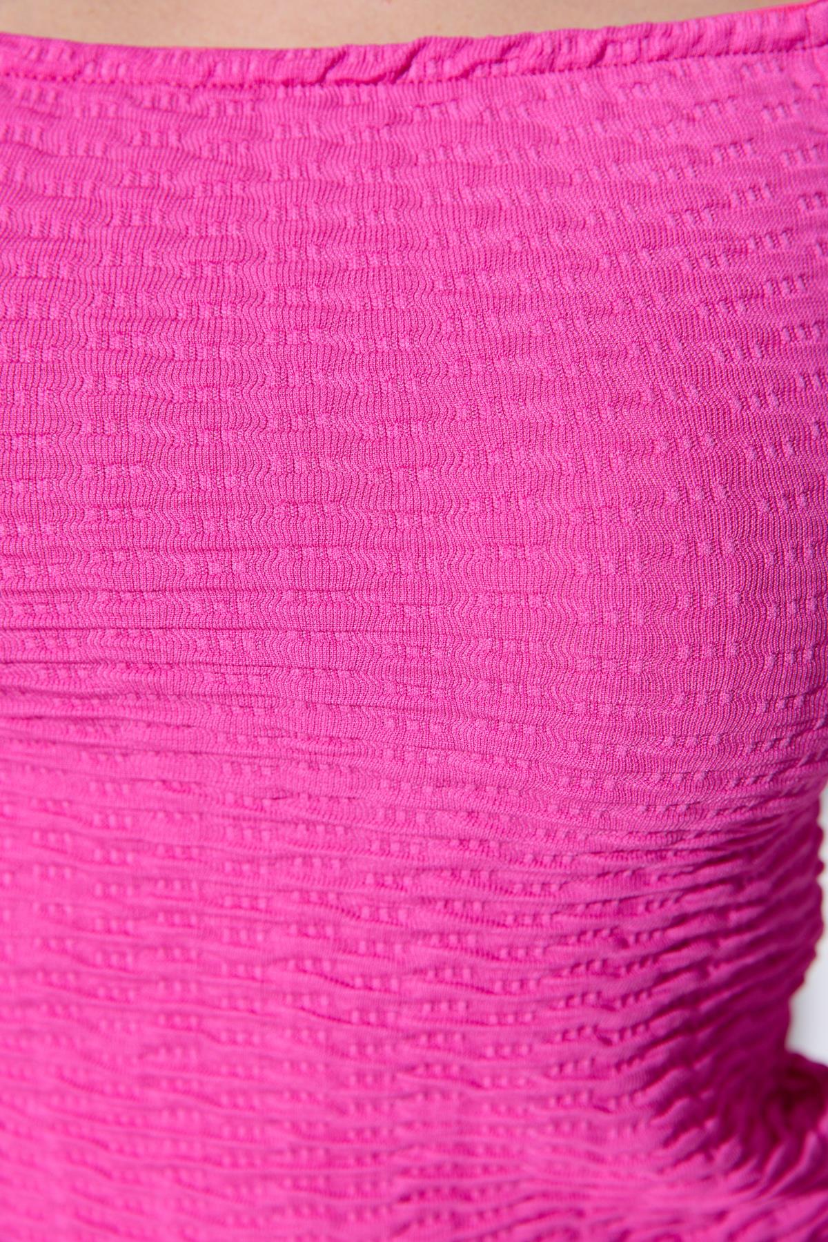 Kurzärmelige schulterfreie Bluse