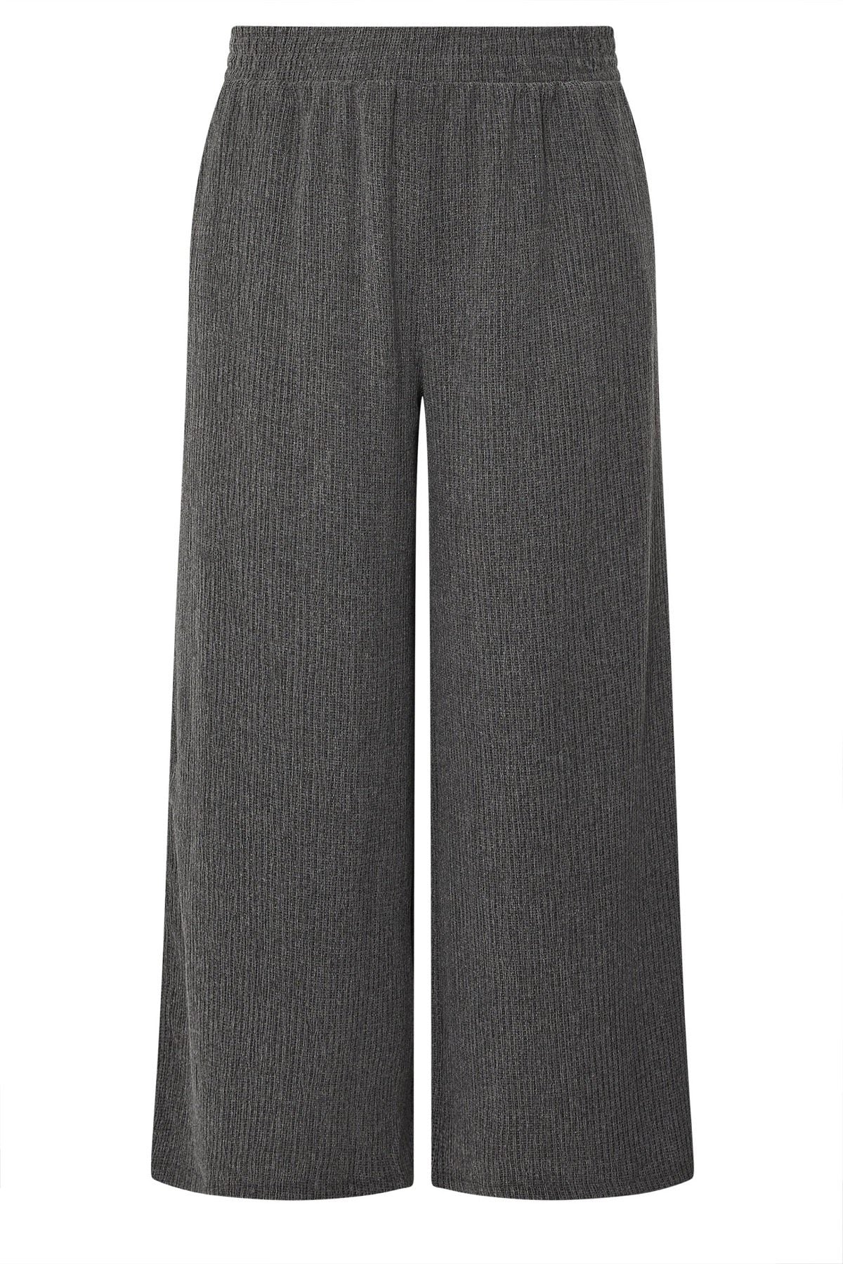 Plus-Size-Hose mit elastischem Bund, weitem Bein und Taschen