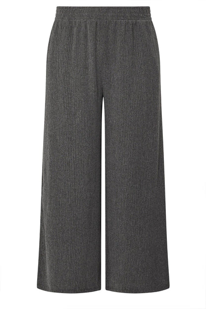 Plus-Size-Hose mit elastischem Bund, weitem Bein und Taschen
