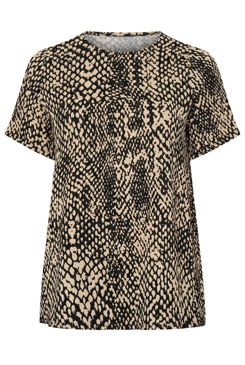 Edel Leopardenmuster T-Shirt in Übergröße