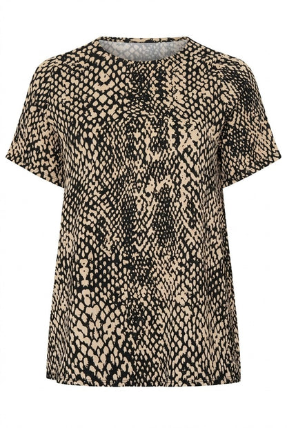 Edel Leopardenmuster T-Shirt in Übergröße