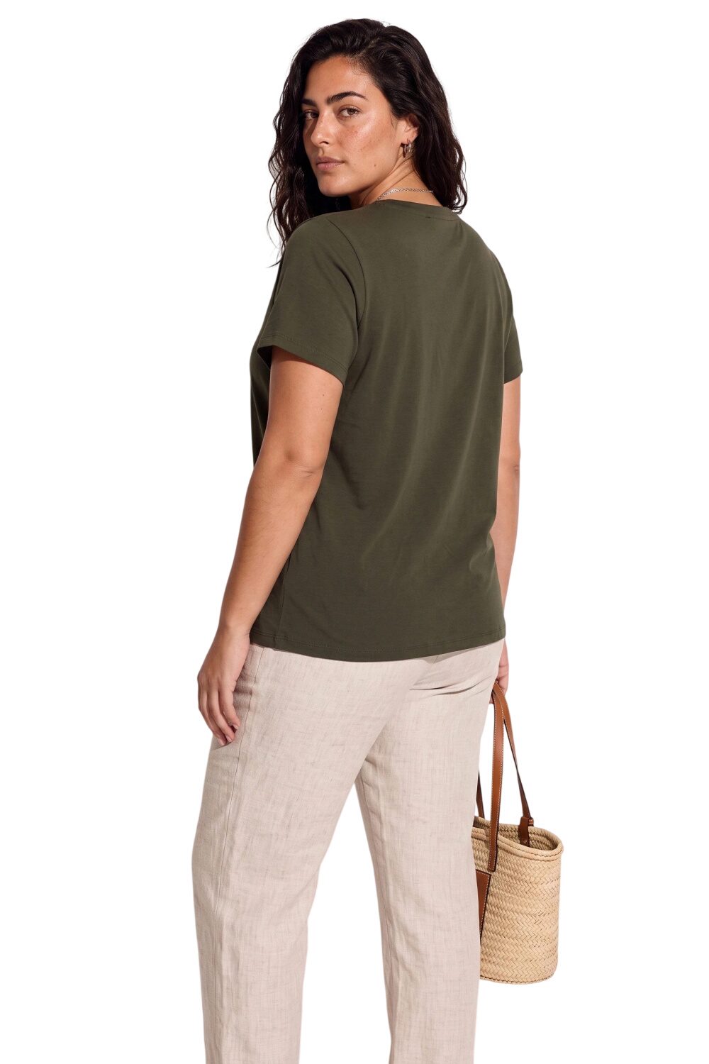 Übergrößen Baumwoll Rundhals T-Shirt