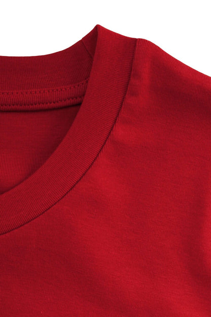 Übergrößen Baumwoll Rundhals T-Shirt