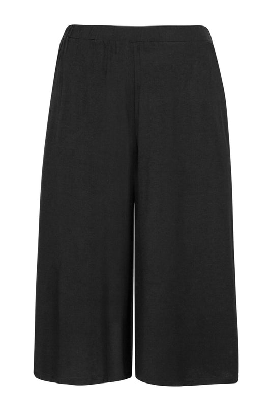 Plus Size Weite Capri-Hose mit Taschen