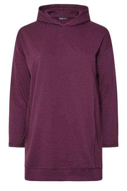 Kapuzenpullover mit langen Ärmeln in Übergröße