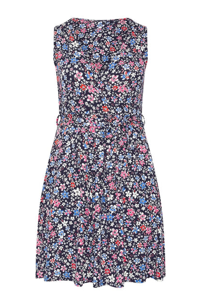 Plus Size Wickelkleid mit Taschen