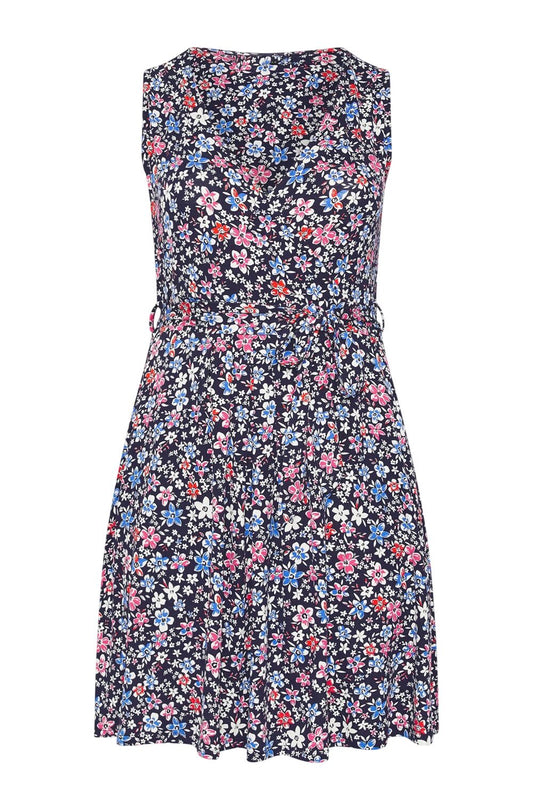 Plus Size Wickelkleid mit Taschen