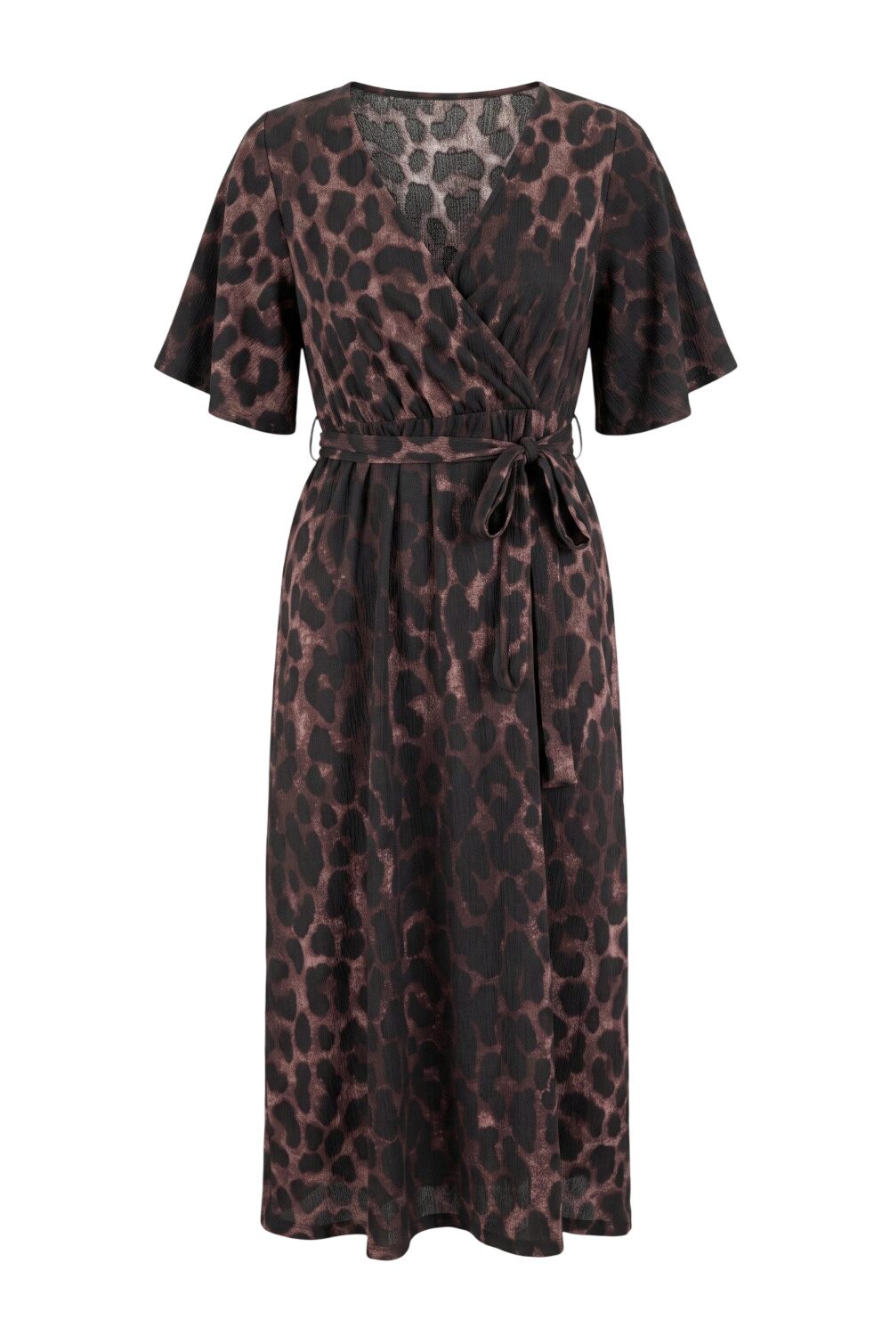 Plus Size Wickelkleid mit Druck