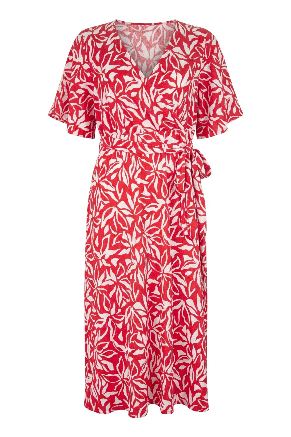 Plus Size Wickelkleid mit Druck