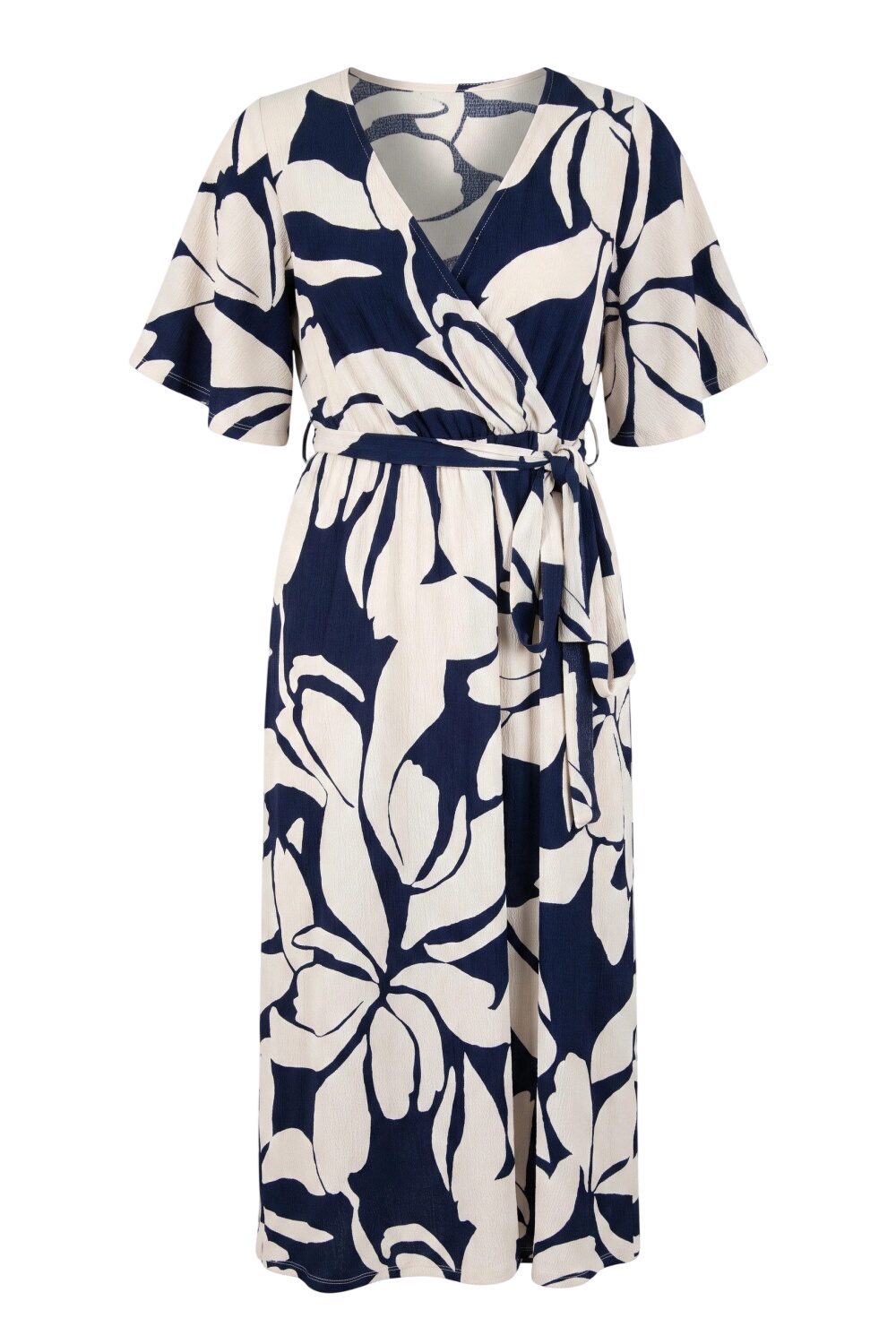 Plus Size Wickelkleid mit Druck
