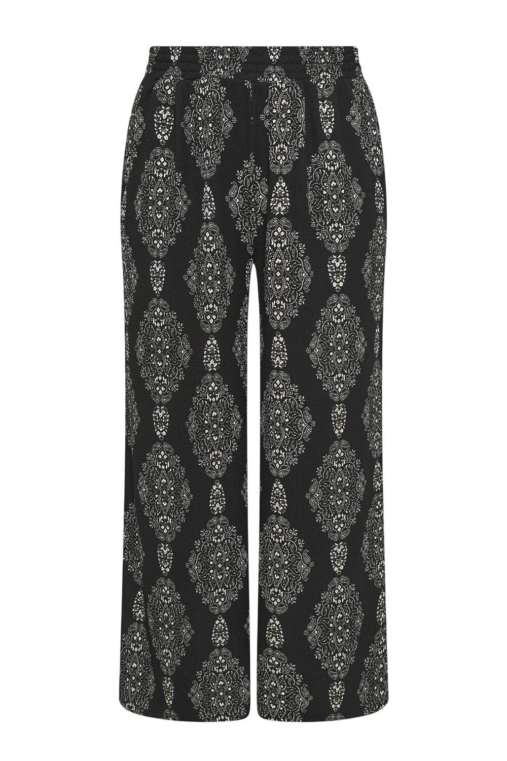 Große Größen gemusterte Weitbein-Hose