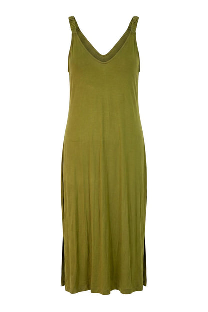 Plus Size Midi Kleid mit Schlitz