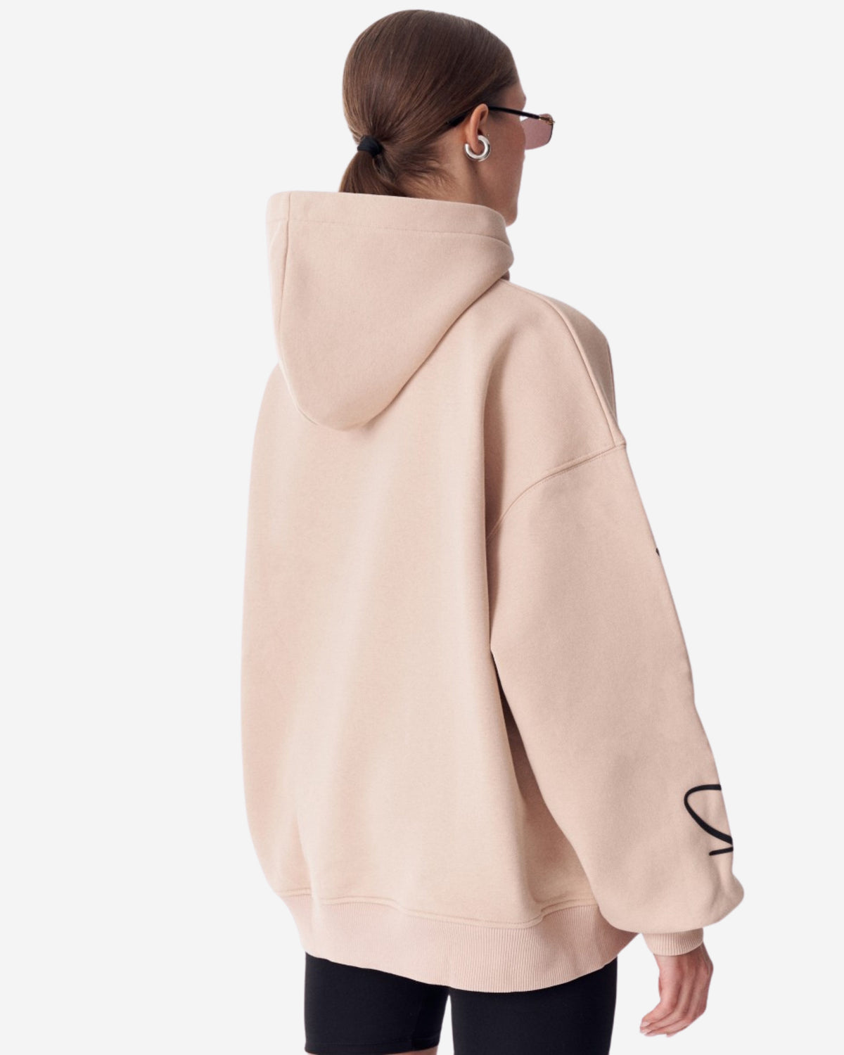 Großer Kapuzenpullover von Martin Valen - Beige Sweatshirt
