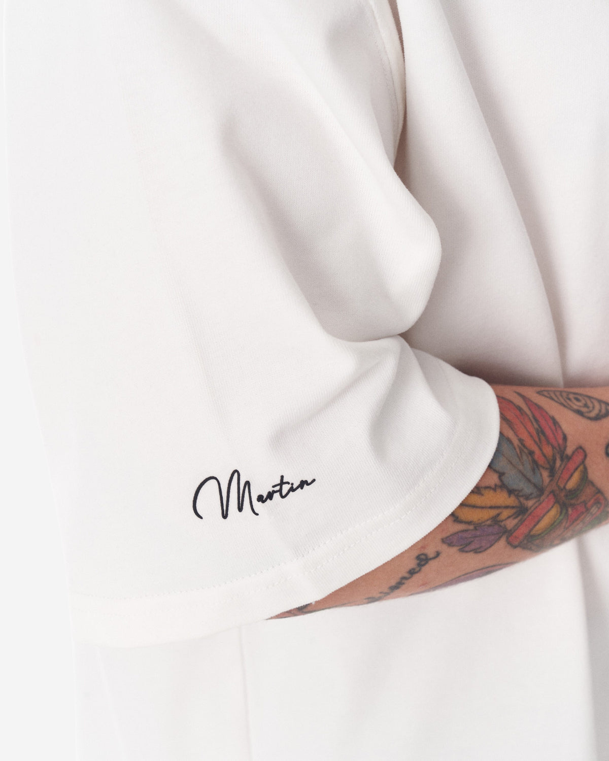 Großes 3D-gedrucktes weißes Heavy T-Shirt