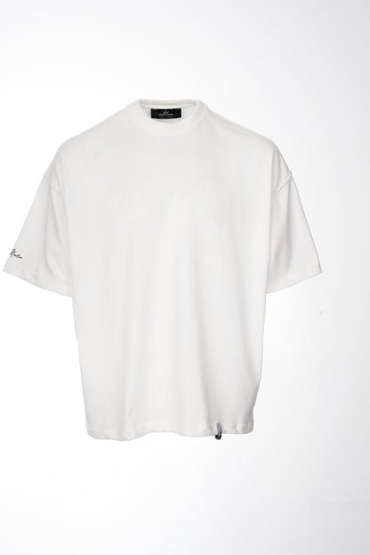 Großes 3D-gedrucktes weißes Heavy T-Shirt