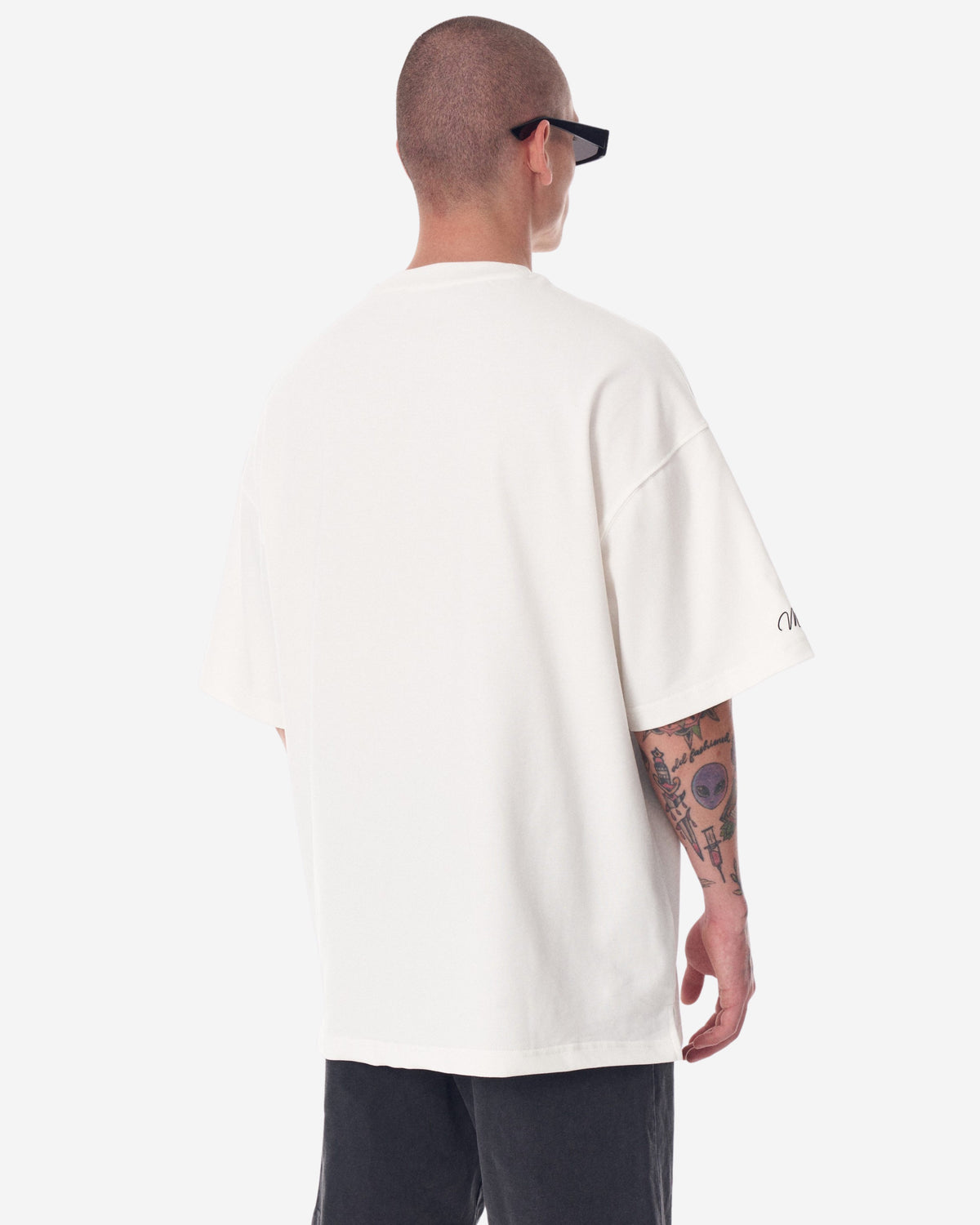 Groß Martin Valen 3D-Druck Weißes T-Shirt für Arme und Brust