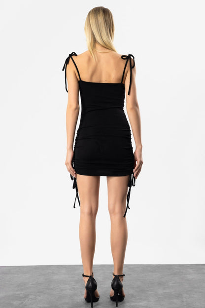 Gerafftes Minikleid