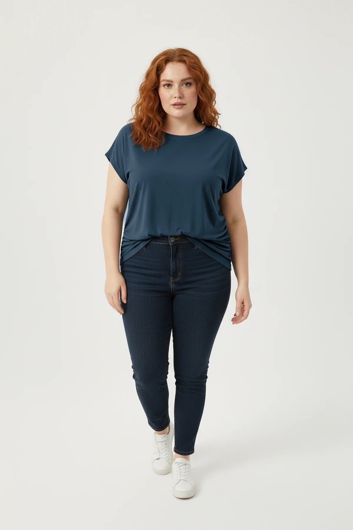 Gerafftes T-Shirt